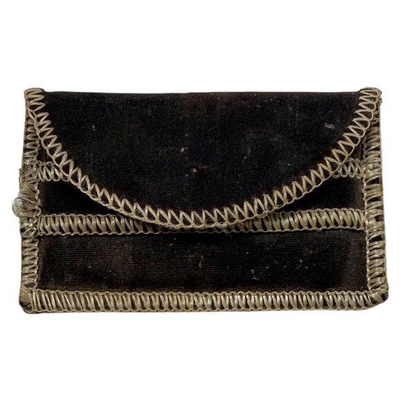 MCM Mother of Pearl Maudiere Compact Gold Tone Metal Rectangle 5.5 inch w Comb - Picture 12 of 16